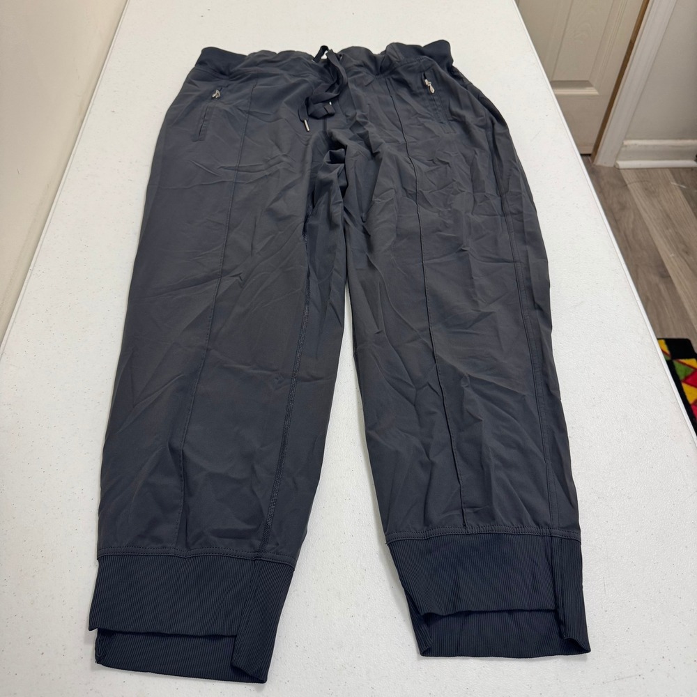 Calvin‎ Klein Performance Mens XL Dark Gray Stretch Jogger Pants Zipper Pockets